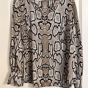 Women's Snake Print Blouse